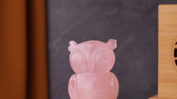 Rose Quartz Owl