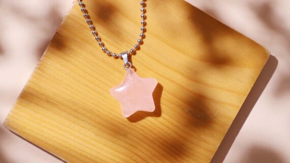Rose Quartz Star Pendant