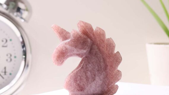Strawberry Quartz Small Unicorn