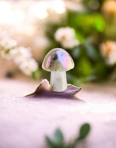 Labradorite Aura Mushroom-Shubhanjali Store