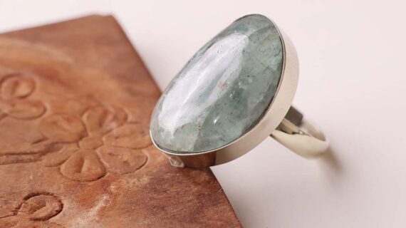 Aquamarine Cabochon Ring