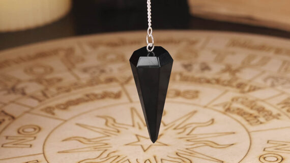 Black Tourmaline Point Pendulum