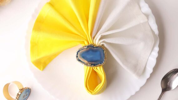 Blue Agate Napkin Holder