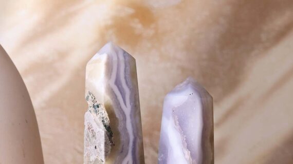 Blue Lace Agate Tower