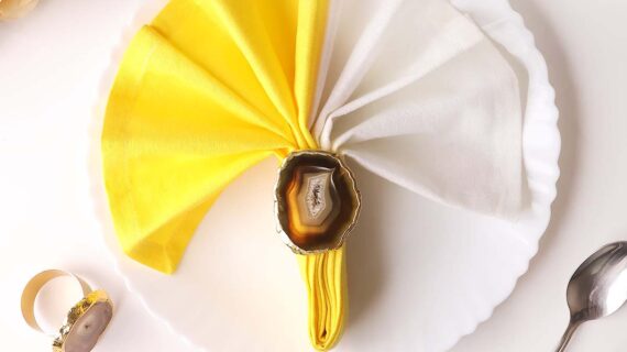 Brown Agate Napkin Holder