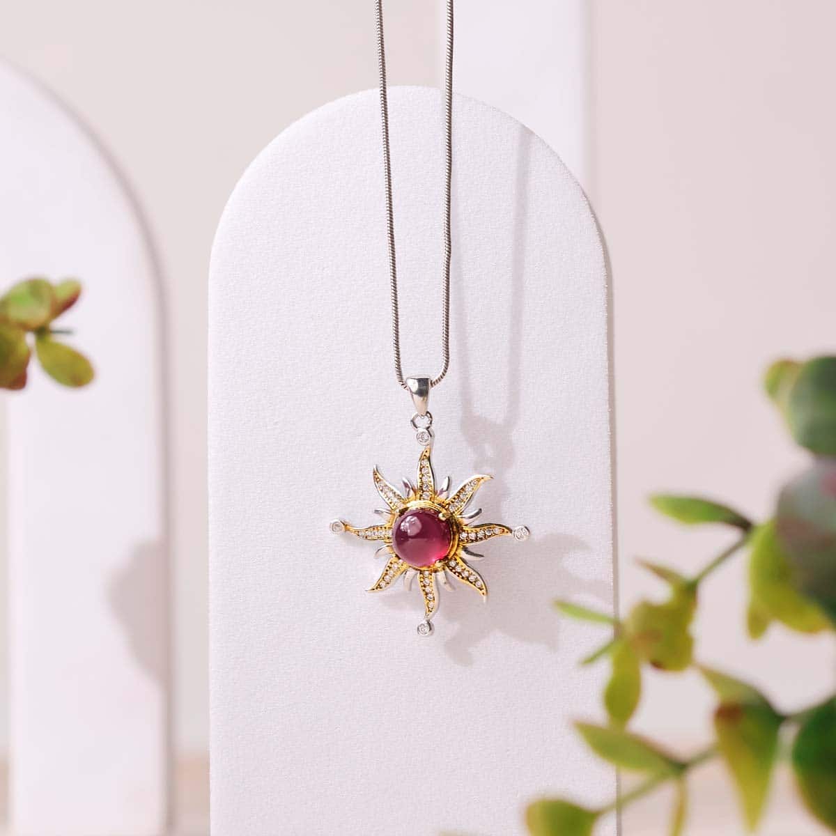 garnet-sun-silver-pendant (5)