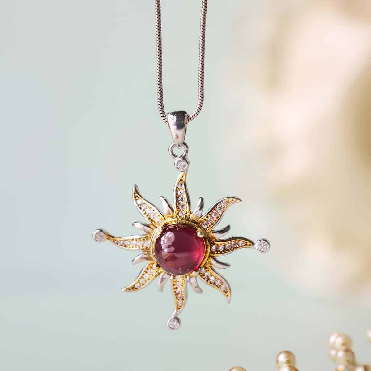 garnet-sun-silver-pendant (6)
