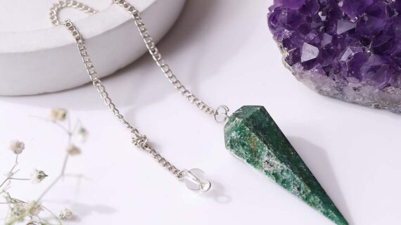 Green Jade Point Pendulum