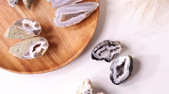 Mexican Ocos Druzy Agate Pair