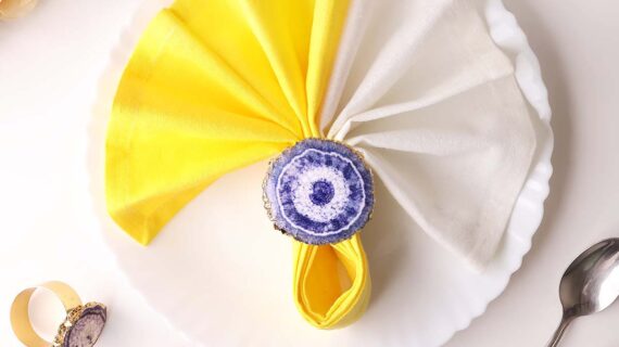 Purple Agate Napkin Holder