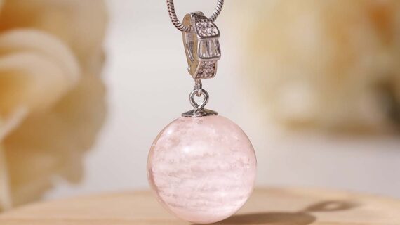 Snowflake Garden Ball Silver Pendant