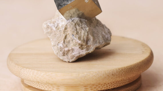 Pyrite Cube in Matrix