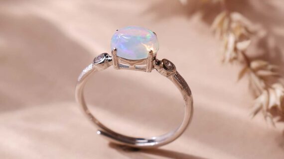 Ethiopian Opal Small Oval Ring A