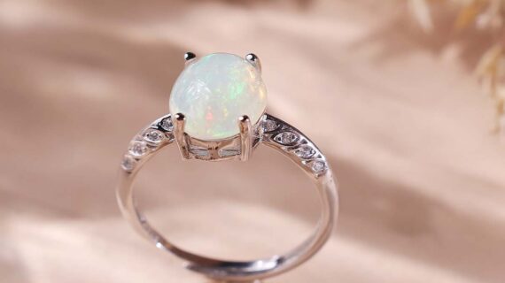 Ethiopian Opal Ring Silver A