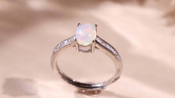 Ethiopian Opal Small Oval Ring B