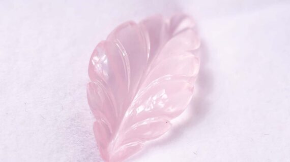 Rose Quartz Leaf