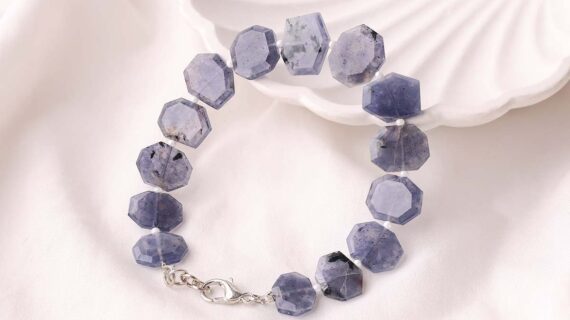Iolite Hexagon Bracelet