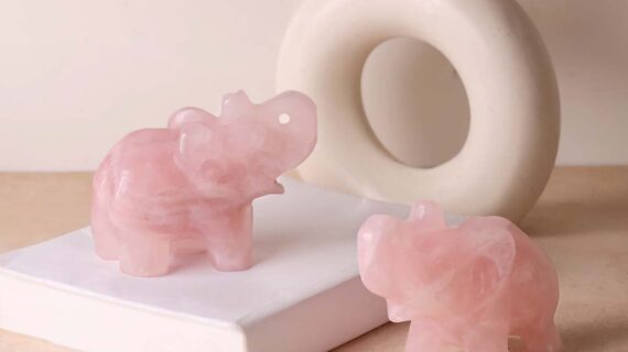 Rose Quartz Elephant (Plain)