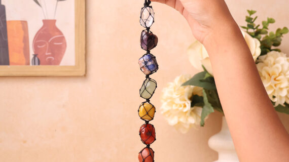 7 Chakra Tumble Hanging With Evil Eye
