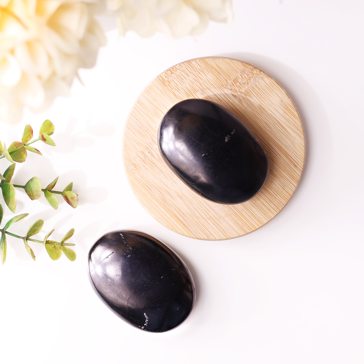 Carbon Shungite Palm Stone (2)