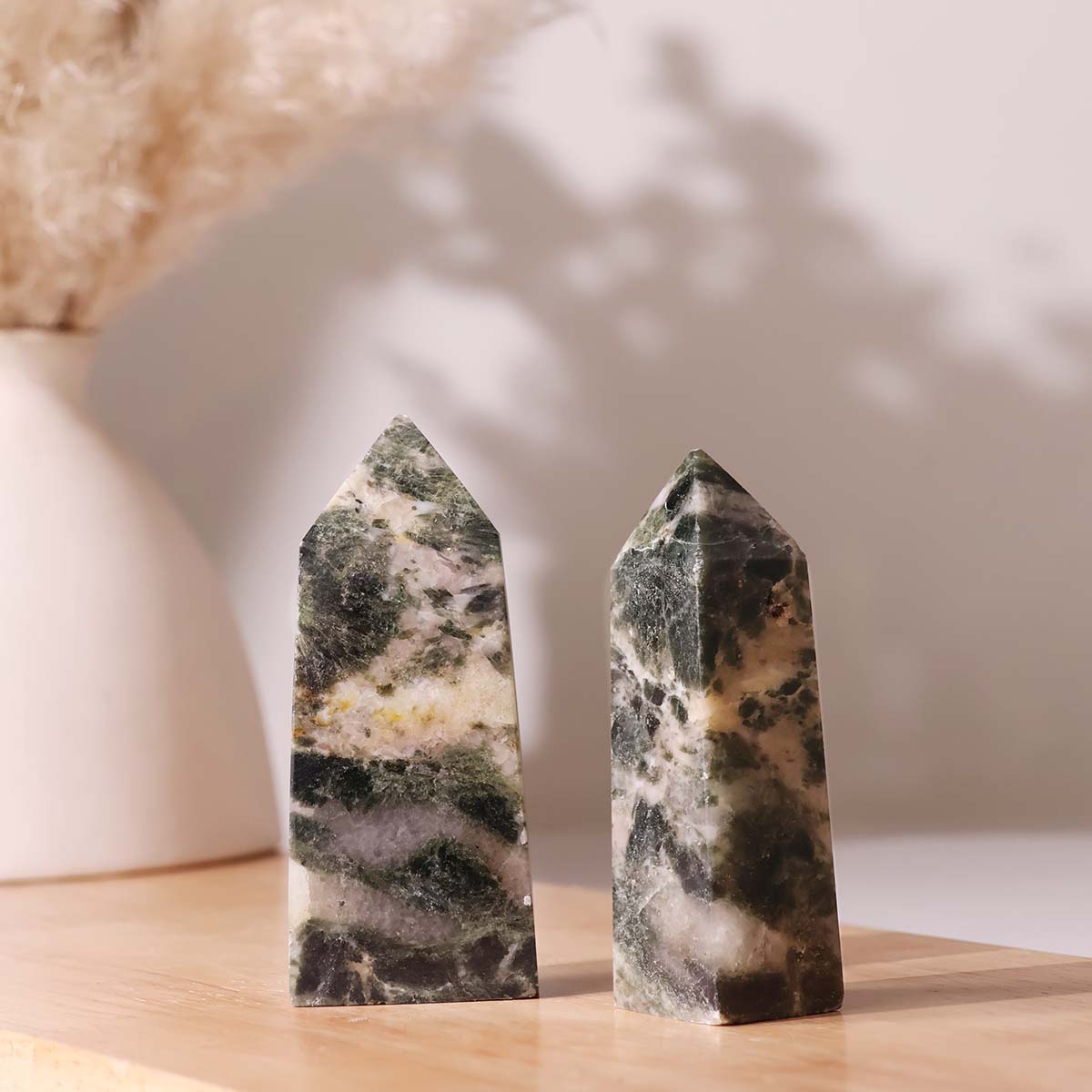 Green Kyanite In Quartz Tower (5)
