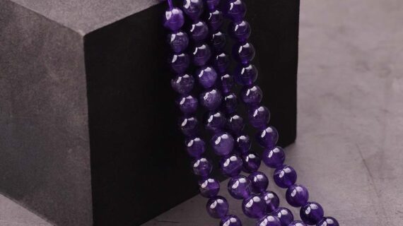 Amethyst Beads line 8mm