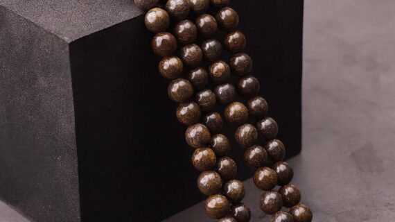 Bronzite Beads line 8mm