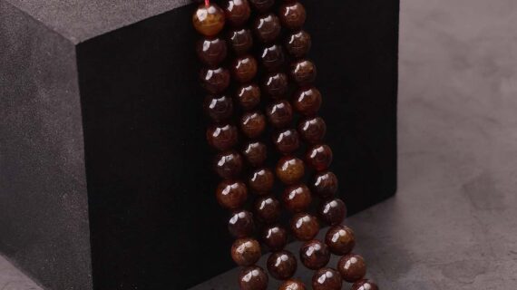 Hessonite Beads line 8mm
