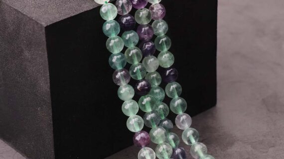 Multi fluorite Beads line 8mm