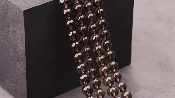 Smokey Quartz Beads line 8mm