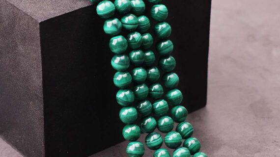 Natural Malachite Beads line 8mm