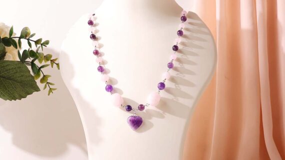 Amethyst Rose Quartz Necklace