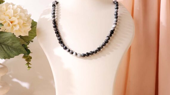 Prehnite Beads Necklace 8mm