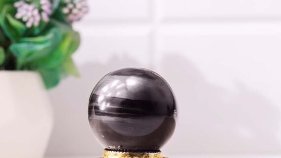 Grey Obsidian Ball
