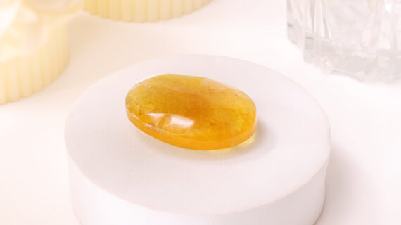 Yellow Fluorite Palm Stone