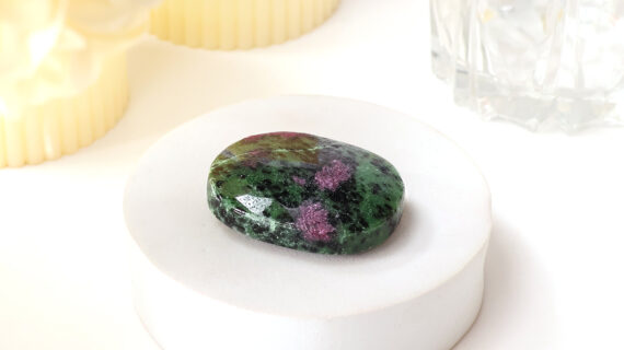 Ruby Zoisite Palm Stone