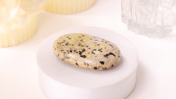 Yellow Dendrite Palm Stone