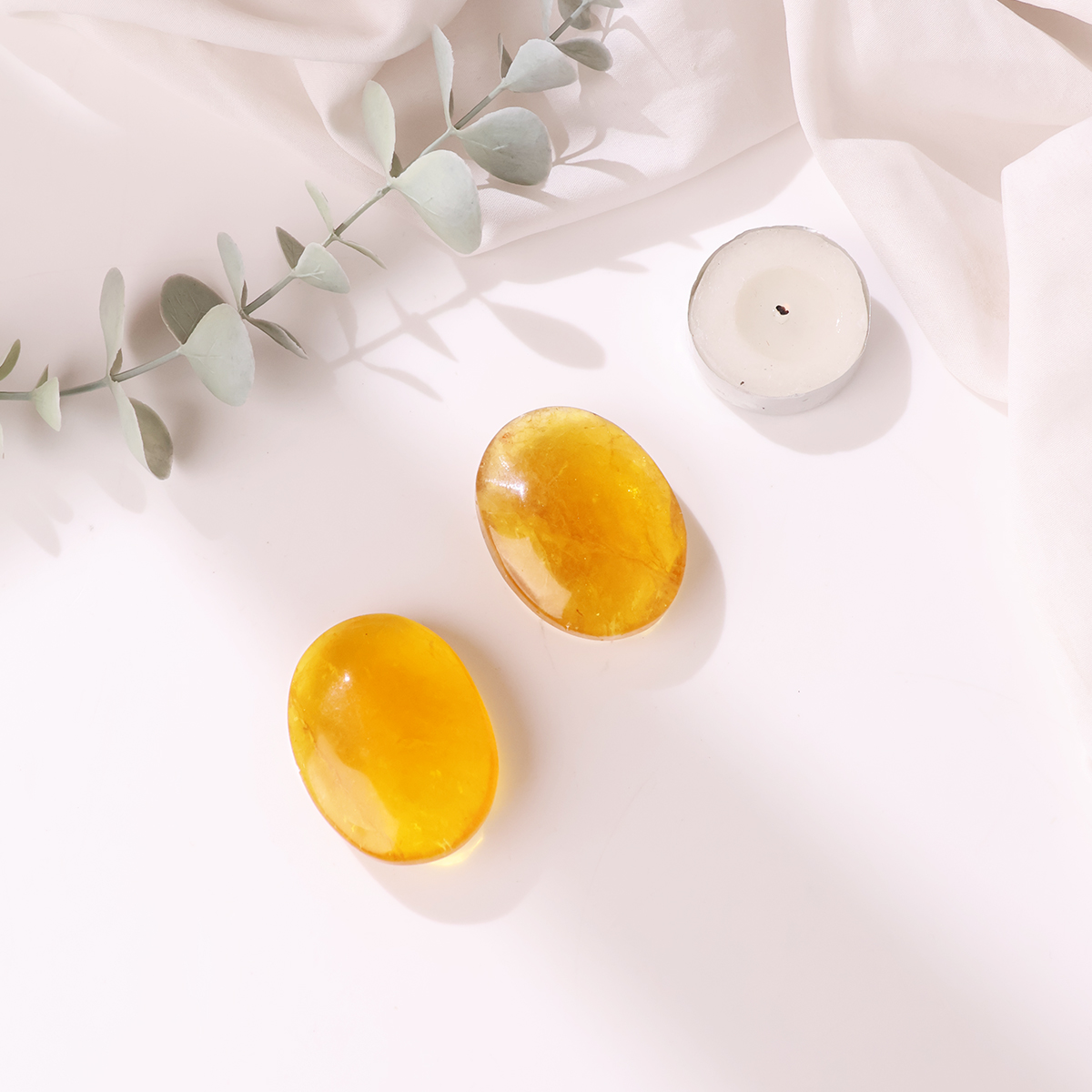 Yellow Fluorite Palm Stone (3)