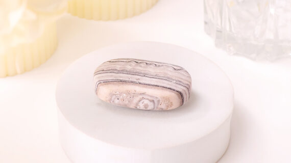 Zebra Calcite Palm Stone