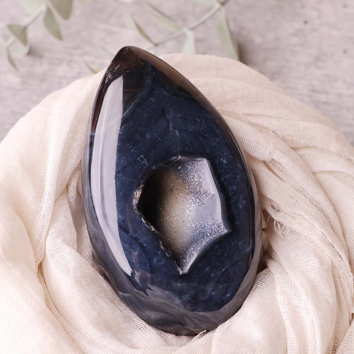 Black Sulemani Druzy Egg (5)
