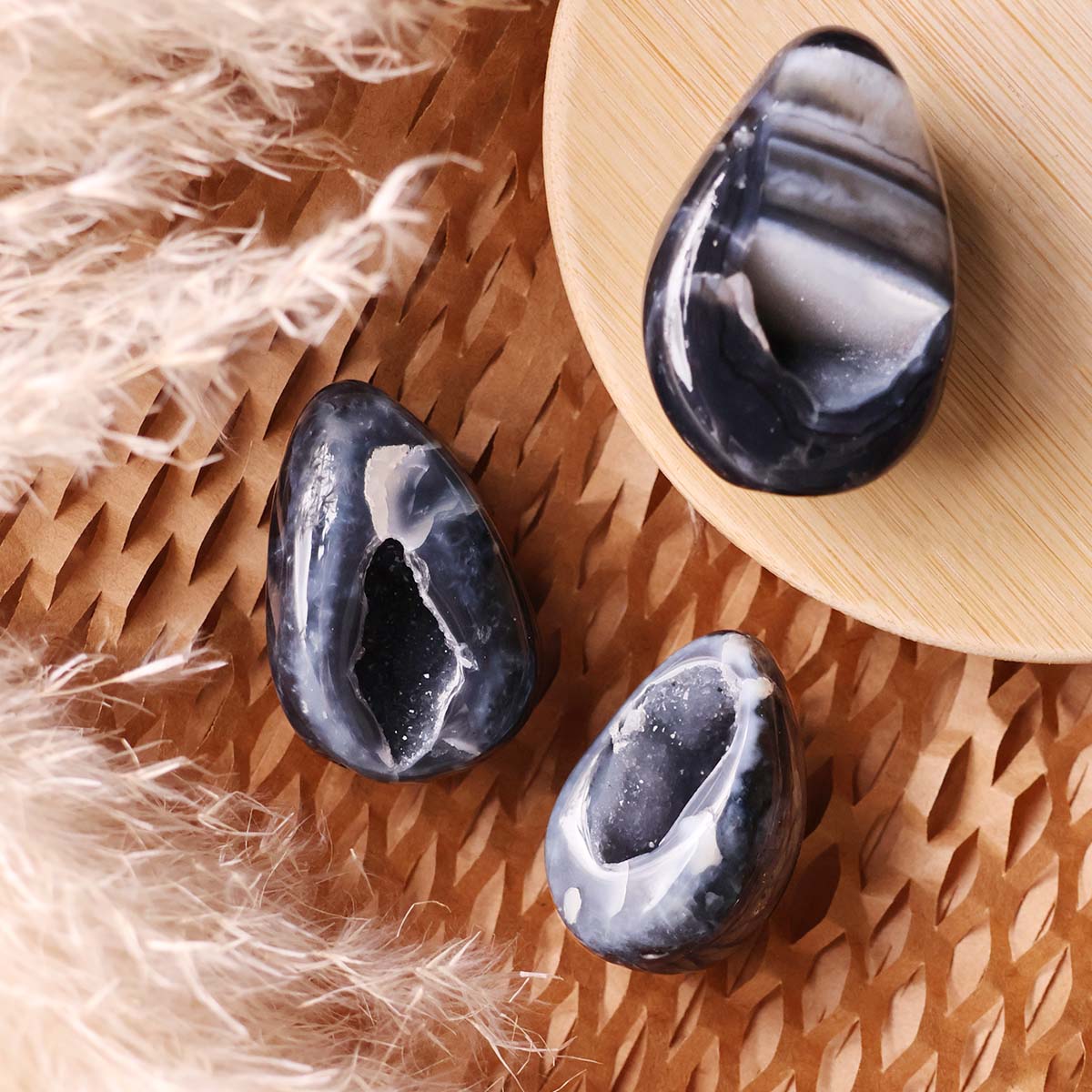 Black Sulemani Druzy Egg (8)