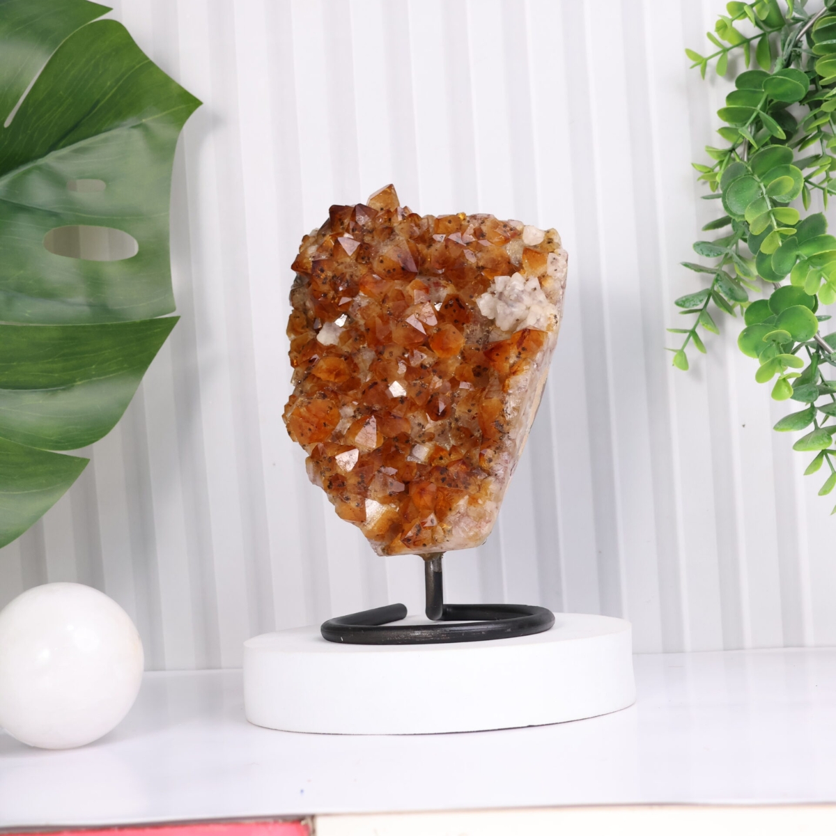 Citrine Cluster Big Points-Shubhanjali Store (4) citrine cluster big points