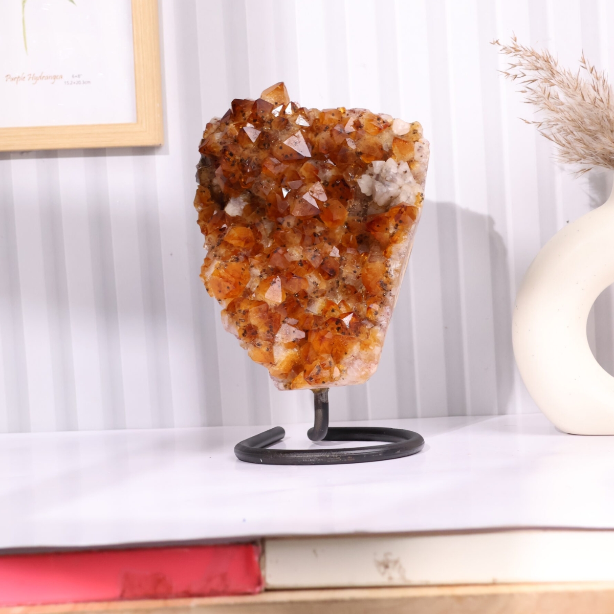 Citrine Cluster Big Points-Shubhanjali Store (6) citrine cluster big points