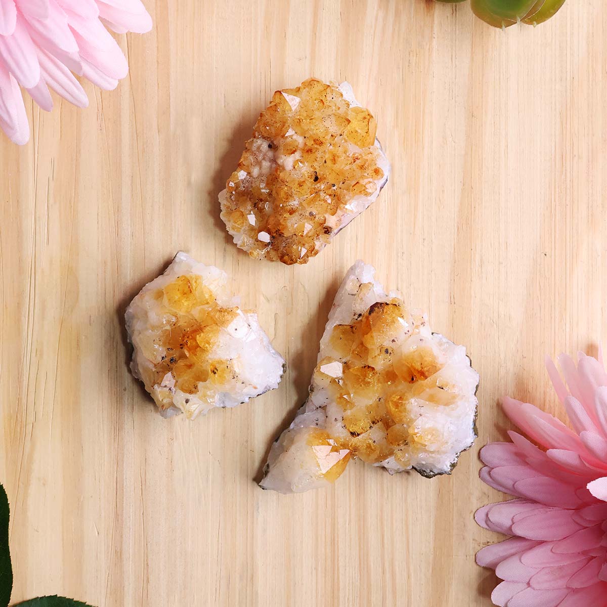 Citrine Cluster Small Point (8)