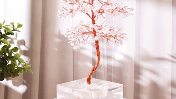Clear Quartz Acrylic Tree