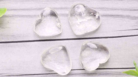 Clear Quartz Mini Heart
