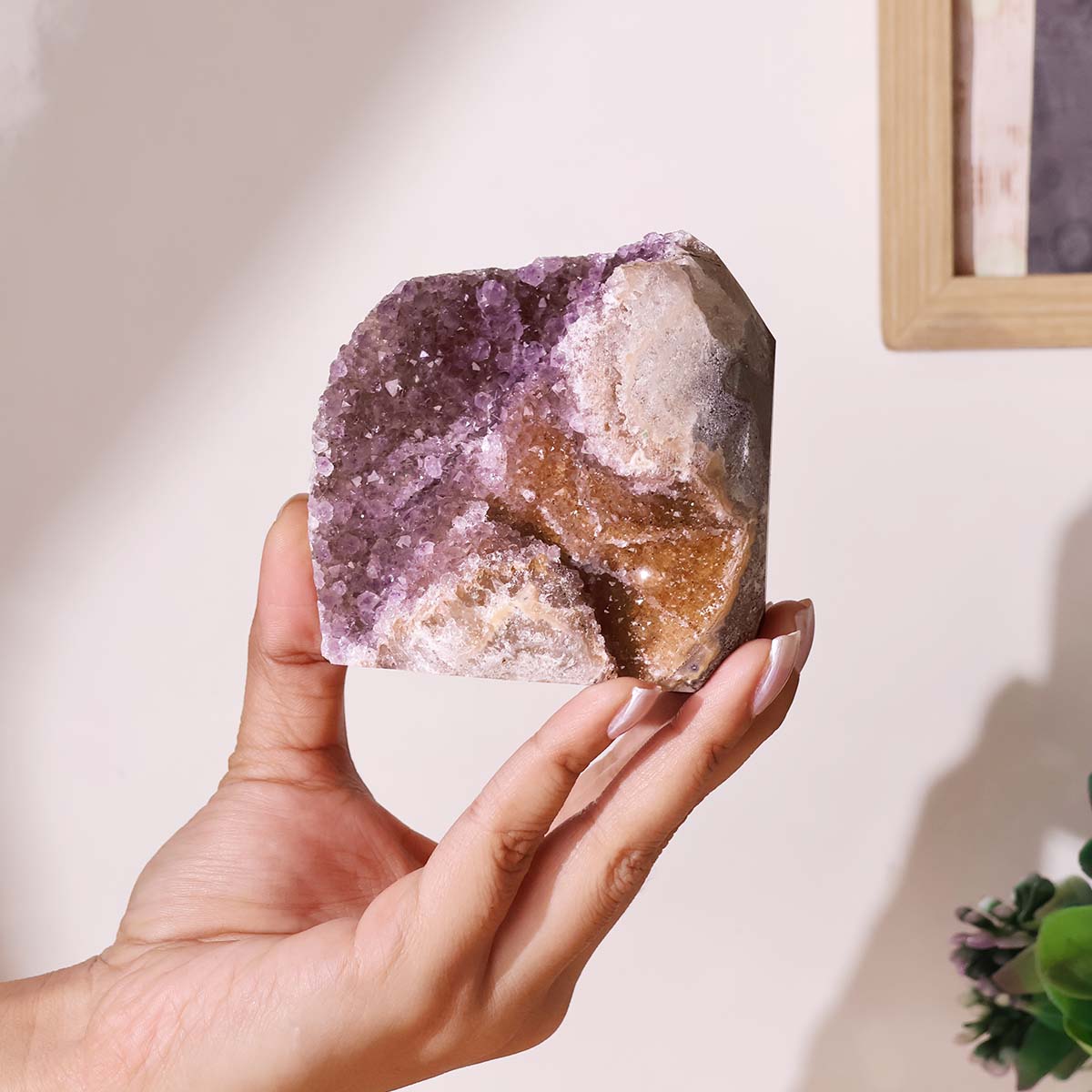 Colorful Amethyst Standing Cluster (4)