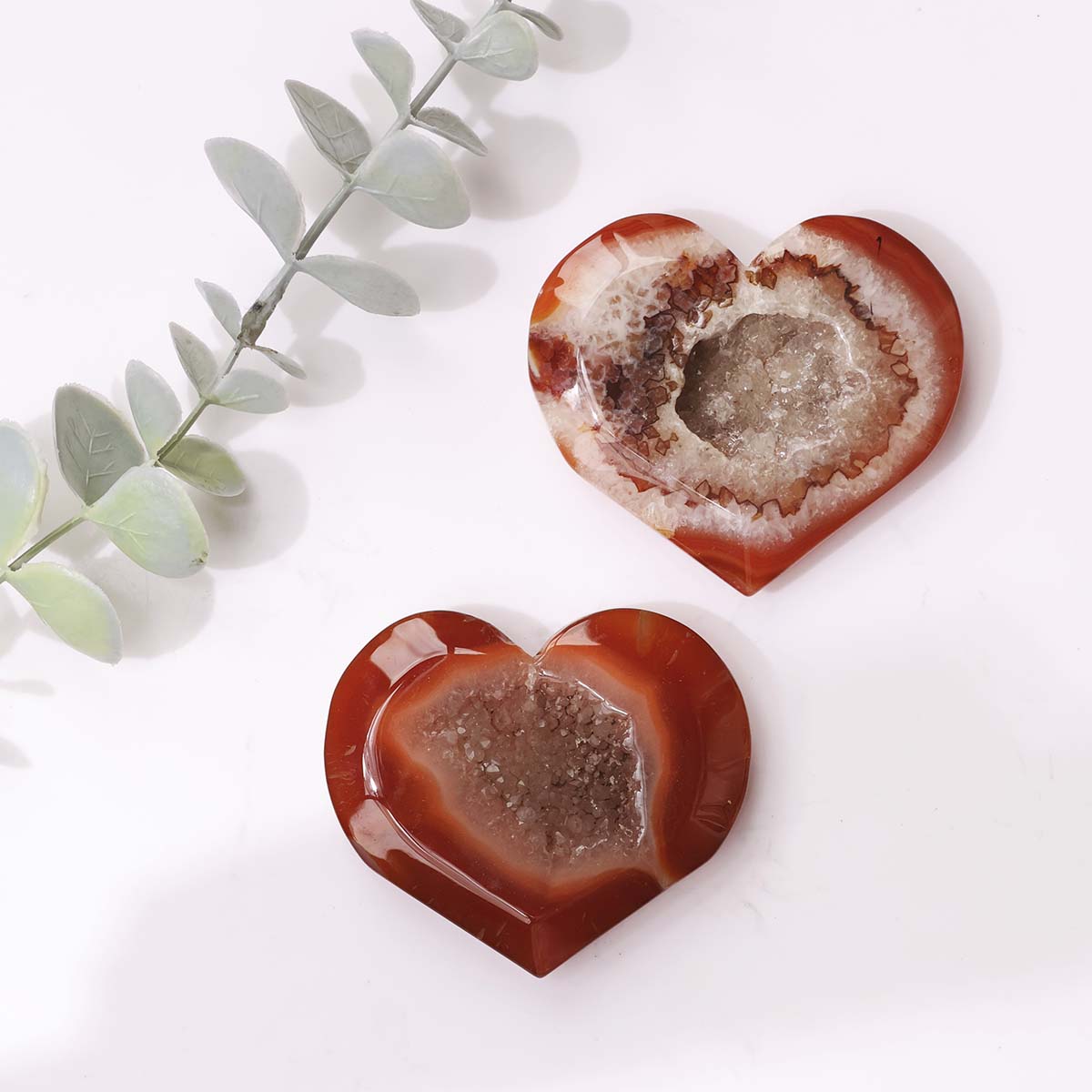 Druzy Red Carnelian Heart (1)