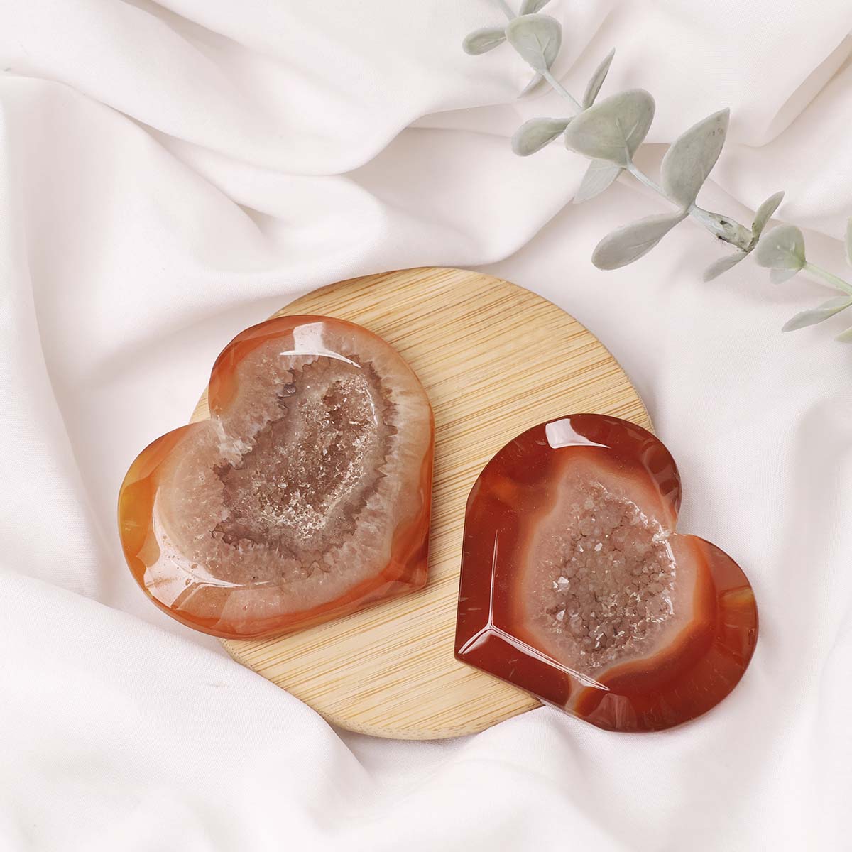 Druzy Red Carnelian Heart (3)