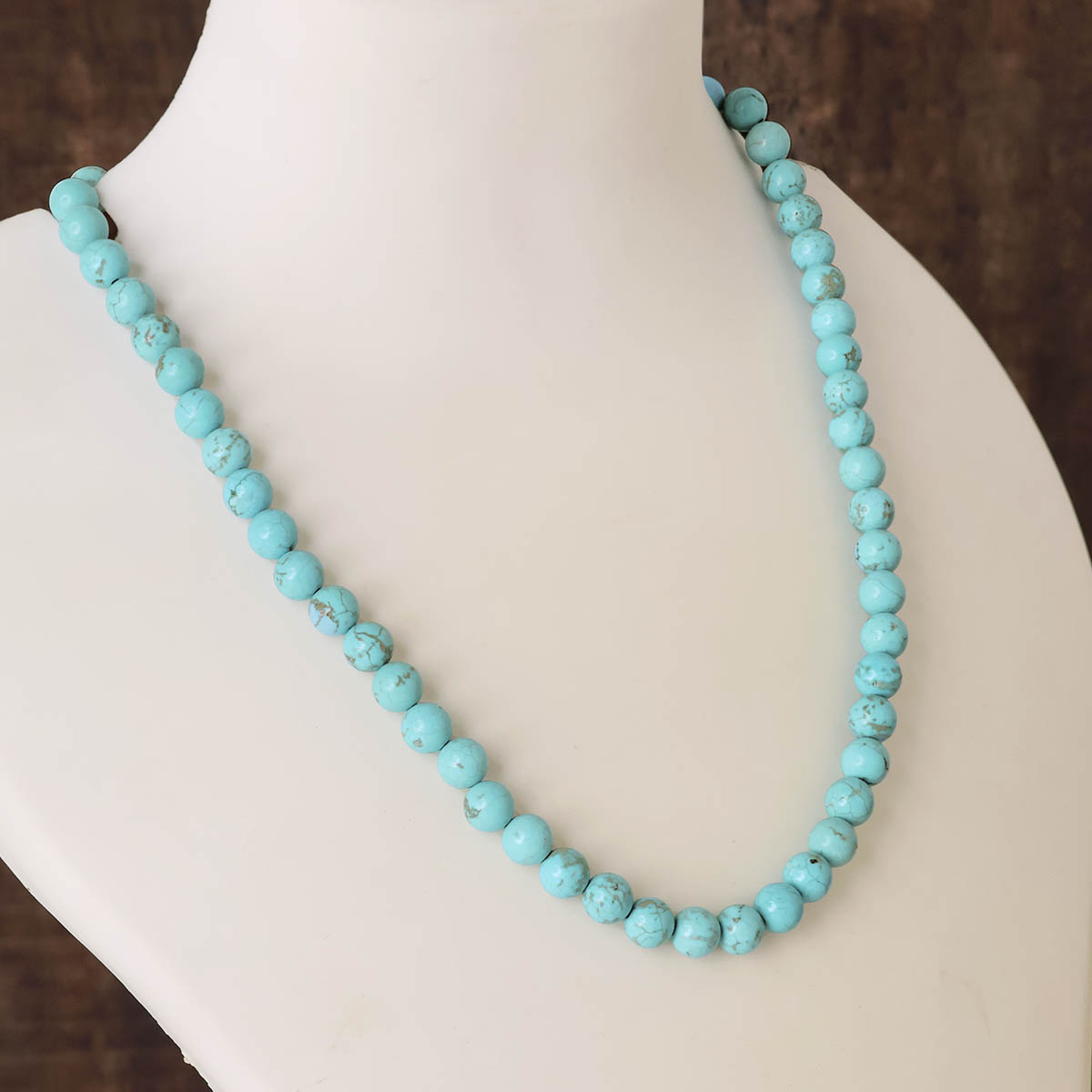 Firoza Beads Necklace 8mm (1)